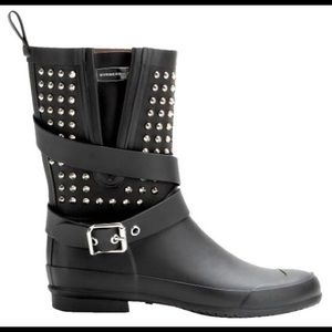Burberry Holloway’s Rubber Studded Rain Booties.